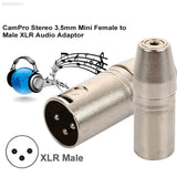 XLR M to 1/8 F 3.5mm TRS Direct Input Audio Adapter - Nova Sound