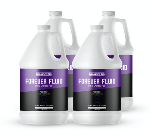 4 PC Forever Fluid Purple Haze 1 Gal - High-Density Long Lasting Fog Juice - Nova Sound