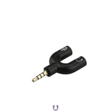 1/8 Male TRSS to 1/8 Female Headphones and Mic Input Adapter - Nova Sound