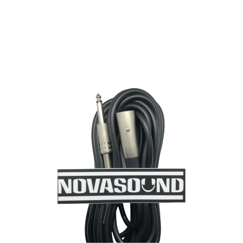 25 Foot XLR 3Pin Male to 1/4" Mono TS Cable - Nova Sound