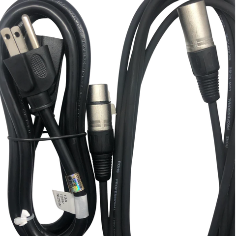 6 FT XLR Cable + 6 FT AC Extension Cable - Nova Sound