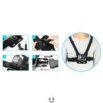 Phone Chest Mount Harness with Adjustable Strap – Outdoor Livestreaming Smartphone Holder