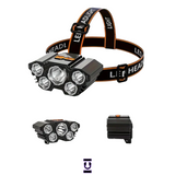 Multifunctional 5 LED Headlight Head Mounted Flashlight - Nova Sound