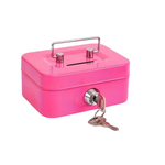 Pink Key Lock Cash Box Mini Safe - Women In Tech
