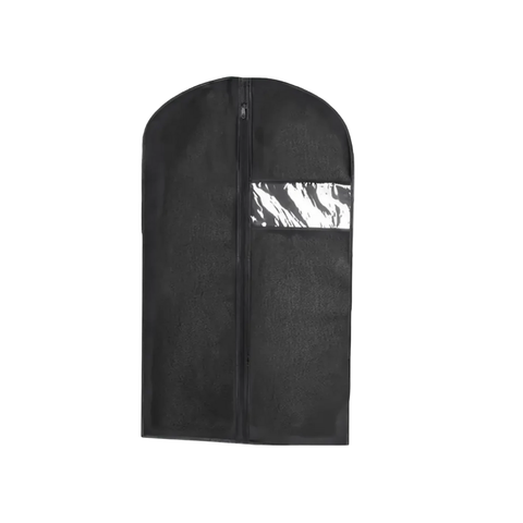 Black Garment Bag Washable with Clear Window 3.5 FT