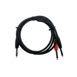 3 FT TRS Male to Dual 1/4 TS Cable - Nova Sound