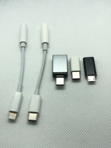 5 PC USB C Micro A Aux Adaptor Kit - Nova Sound