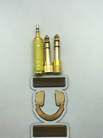 3 PC Golden Headphone Adapter Kit - Nova Sound
