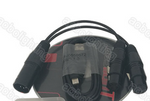DMX Y Cable 5 Pin XLR Male to 2 PC 3 Pin Female XLR Lighting Adapter - Nova Sound