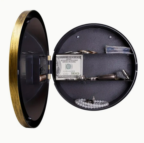 Multifunctional Wall Clock Gold Safe - Nova Financial