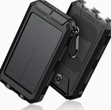 Solar Power Bank 20,000 mAh w Flashlight USB Charger - Nova Sound