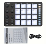 Compact MIDI Controller Drum Pad with USB-C Interface