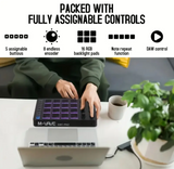 Compact MIDI Controller Drum Pad with USB-C Interface