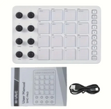 Compact MIDI Controller Drum Pad with USB-C Interface