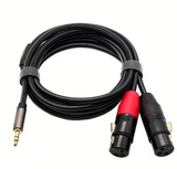 Dual Female XLR to 1/8 3.5mm Cable - Nova Sound