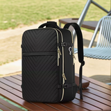 Black and Gold Laptop Bag Large Carry On Travel Backpack - Nova Sound