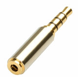 2 PC Gold Unique Aux Headphone Adapters  - Nova Sound