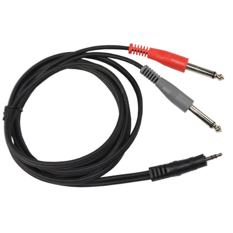 6 FT 1/8 Male to 1/4 Y Male Cable DI Cable - Nova Sound