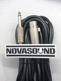 25 Foot XLR 3Pin Female to 1/4" Mono TS Cable - Nova Sound