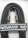 25 Foot 1/4 to 1/4" Mono TS Cable - Nova Sound
