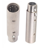 5 Pin XLR Male to 3 Pin Female XLR DMX Lighting Adapter - Nova Sound