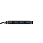 USB A 4 Port Hub w On Off Switches - Nova Sound