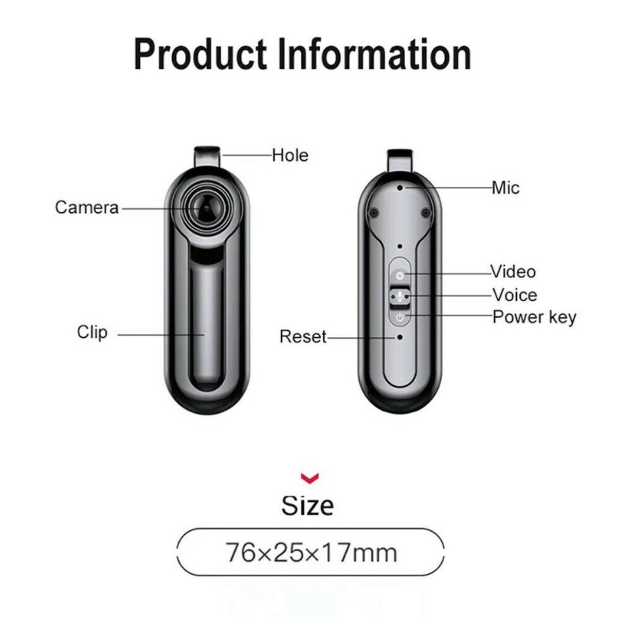 Mini Wearable 1080P Necklace Camera - Nova Sound – NovaSoundTechnology