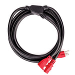 10 FT AC D Plug Combo (10FT PW-IECPB-10 IEC to NEMA Plug Power Cable+) - Nova Sound