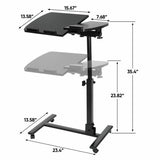 Adjustable Height Rolling Desk - Nova Sound